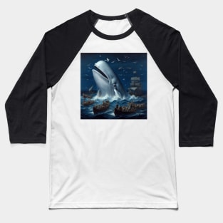 Monster Whale . Baseball T-Shirt